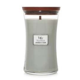 Lavender &amp; Cedar Lg WoodWick Candle