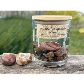 Lake Superior Agate Candle - 8 oz