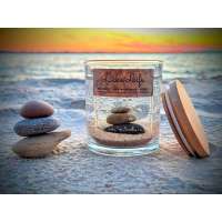 Lake Life Stone Cairn Gel Candle - 8 oz.