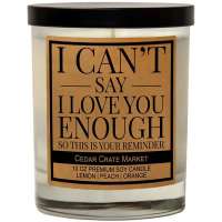 Mom I Can't Say I Love You Citrus + Peach Candle