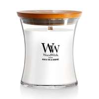 White Teak Md WoodWick Candle