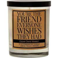 You're The Friend Citrus + Peach Candle | The Woods Gifts