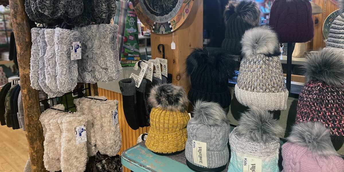 Hats and Mittens | The Woods Gifts Interior Display